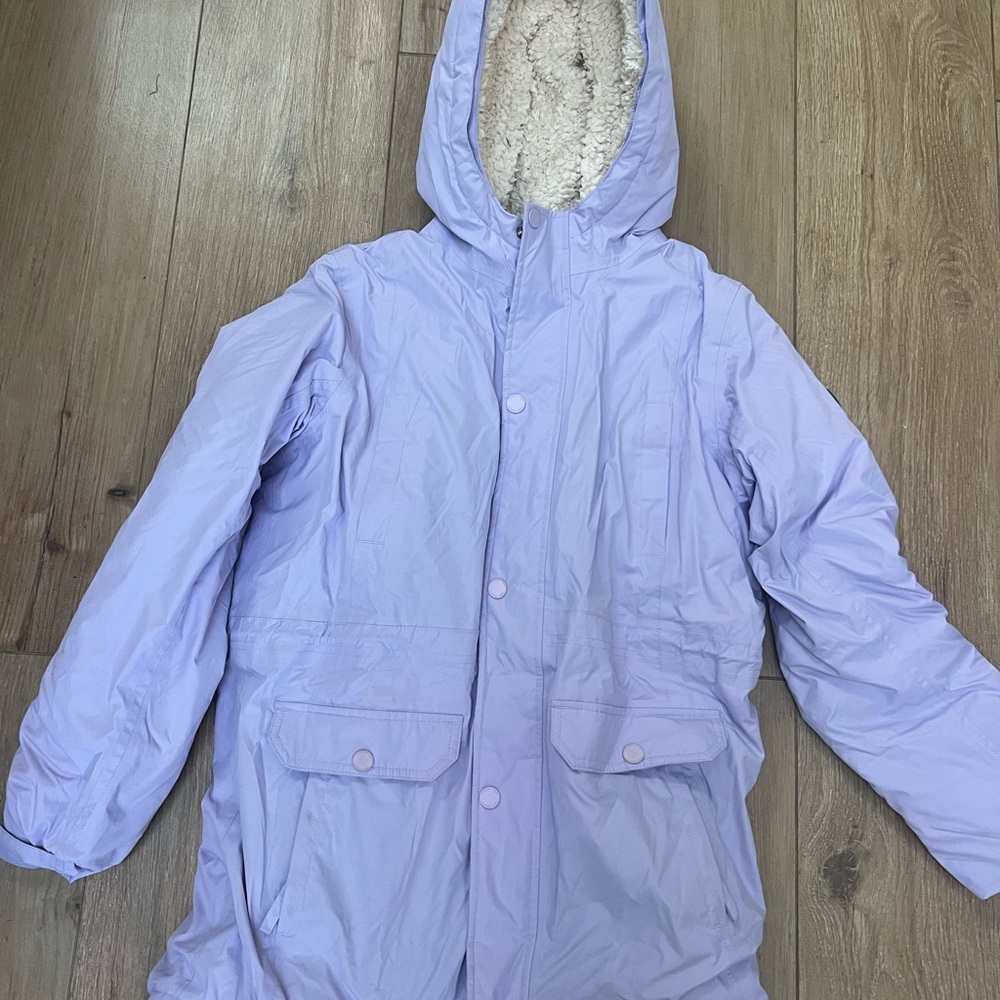 Kids Lands' End Insulated Light Purple Kids snow jacket